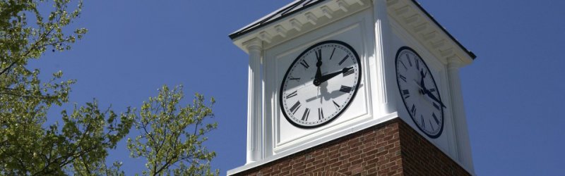 clock on campus