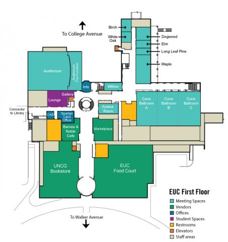 EUC First Floor map
